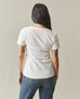 Women's Premium Slub V-Neck Tee - Bone